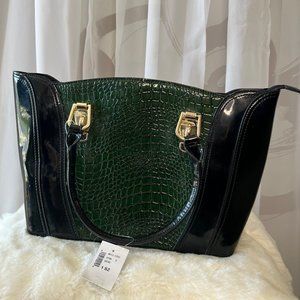 Cleo croc pattern hand bag